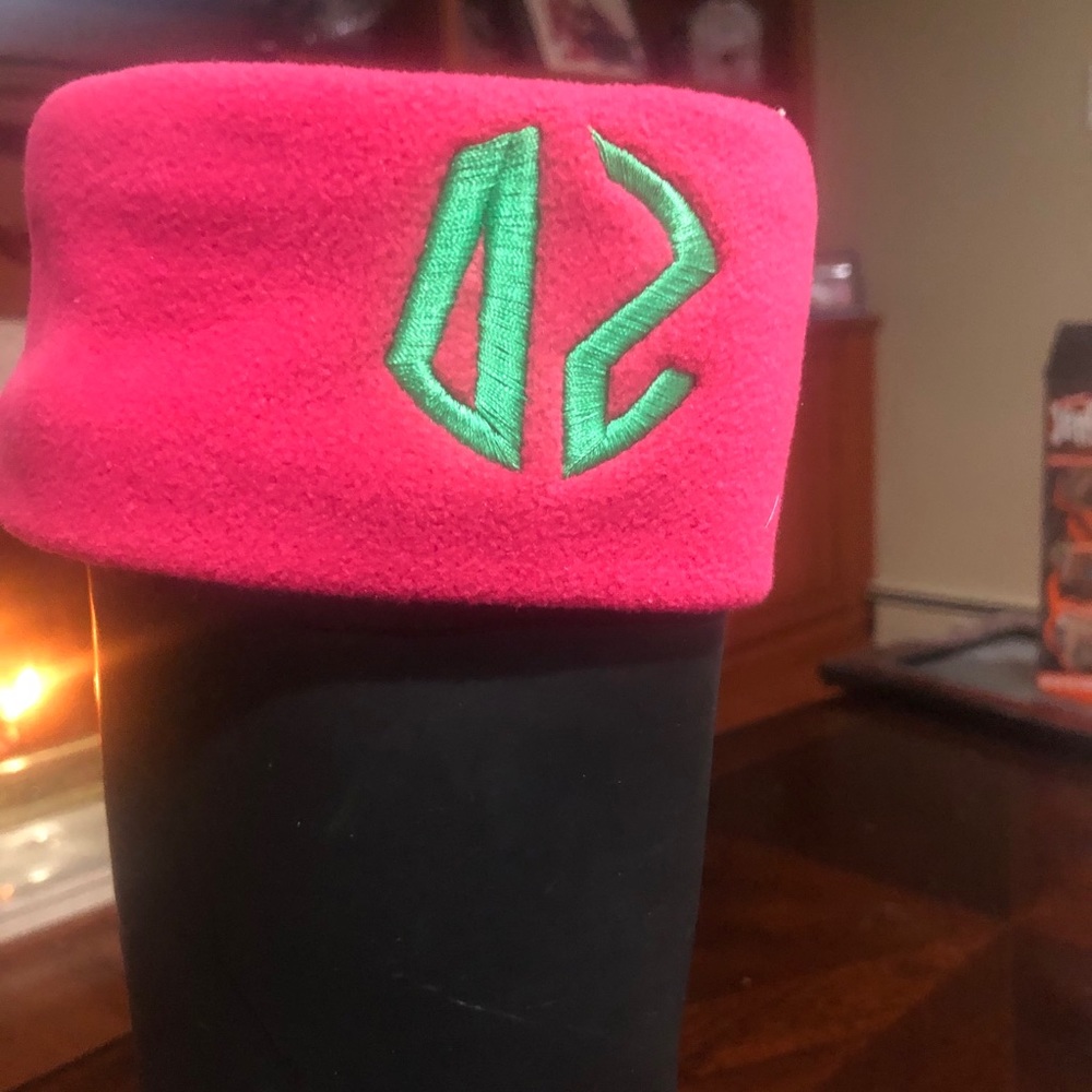 Delta zeta Sorority logo boot socks